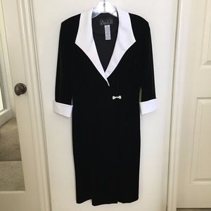 Alex Evenings Black Velvet Dress